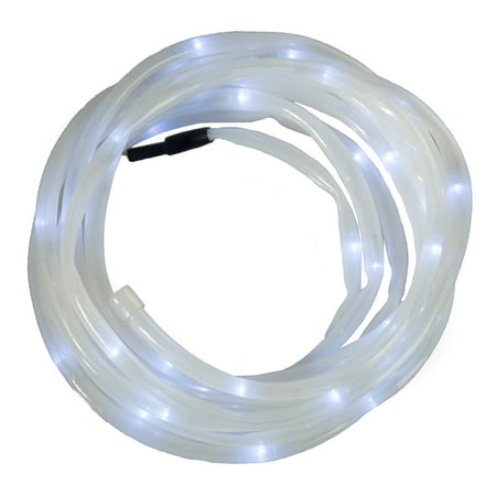Pure Garden 23-Foot Solar-Powered Steady and Flashing LED Rope Lights