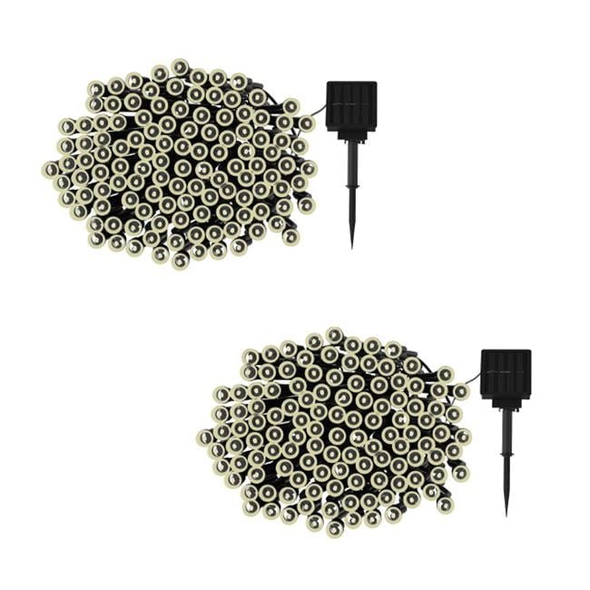Warm White Solar Powered Outdoor LED Christmas String Lights