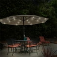 thumbnail image 1 of Pure Garden 50-LG1175 Patio Umbrella-10 ft. Pool & Deck Shade with Solar Powered LED Lights - Sand, 1 of 5