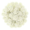 thumbnail image 1 of Pure Garden  50-piece Artificial Roses with Stems, Real Touch Fake Flowers (Ivory), 1 of 8