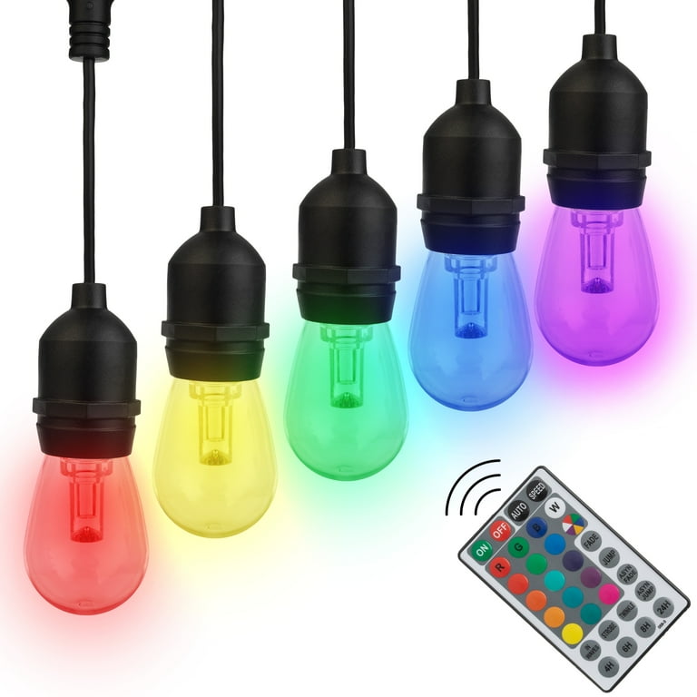 Color changing outdoor lights with remote store