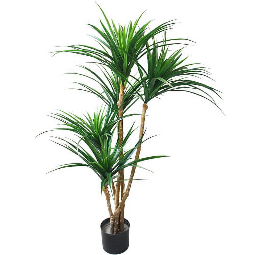 Pure Garden 51-inch Yucca Artificial Potted Tree and Rubber Pure Garden 51-inch Yucca Artificial Potted Tree and Rubber