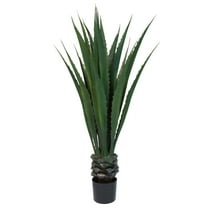 Pure Garden 52-Inch Agave Artificial Tree with 7-Inch Pot for Home Decor