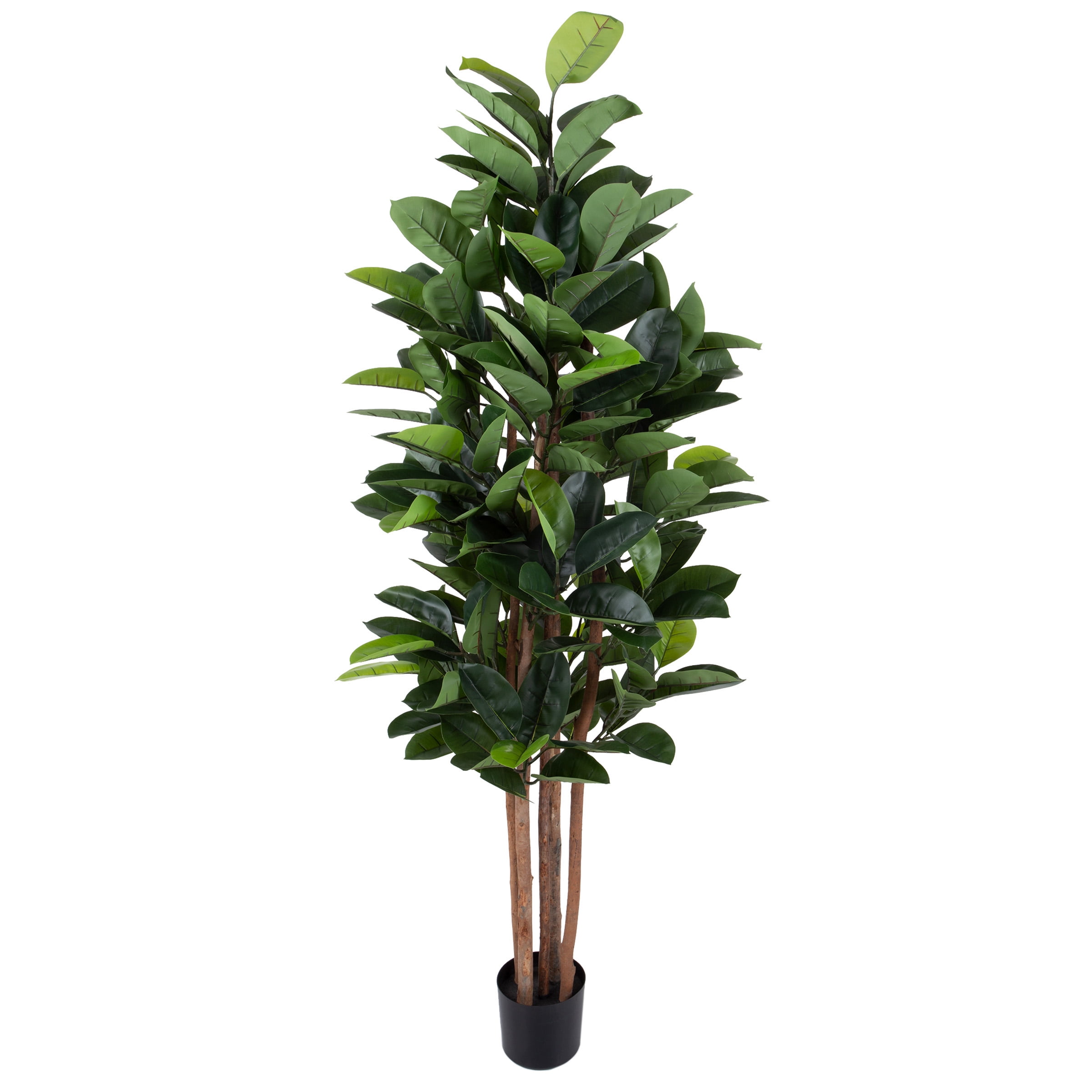 Pure Garden 70inch Artificial Rubber Plant Realistic Faux Tree