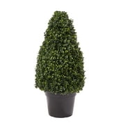 Pure Garden Artificial Boxwood Shrub – 36-Inch Indoor or Outdoor Topiary