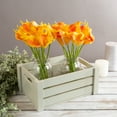 thumbnail image 1 of Pure Garden Artificial Calla-Lily with Stems - Real Touch Fake Flowers - 24 Pc Set (Sunset Orange), 1 of 8