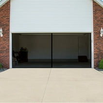 Pure Garden Garage Screen Door - Mesh Mosquito Net to Cover 2-Car Garages, Black  7.45 Lbs (1 Pack)