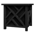thumbnail image 1 of Pure Garden Outdoor Lattice Planter Box - 15.5-Inch Plant Pot, Black, 1 of 10
