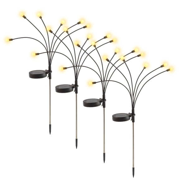 Pure Garden Outdoor Solar Garden Lights 4-Pack
