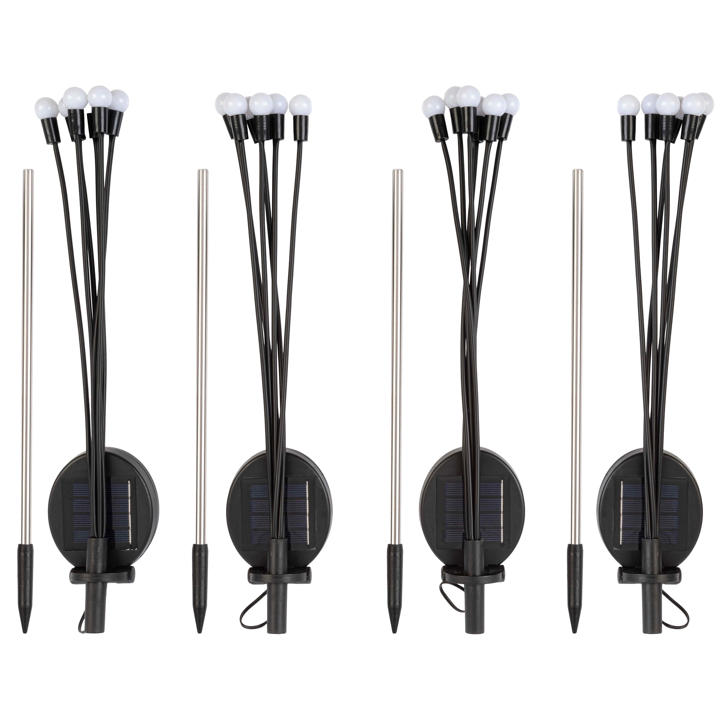 Pure Garden Outdoor Solar Garden Lights 4-Pack