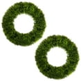 thumbnail image 1 of Pure Garden Set of Two 20-Inch Indoor/Outdoor Artificial Foxtail Wreaths, 1 of 9