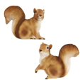 Pure Garden Squirrel StatuesResin Animal Figurines for Outdoor Lawn