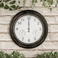 thumbnail image 1 of Pure Garden  Wall Clock Thermometer-Indoor Outdoor Decorative - 18 in., 1 of 1