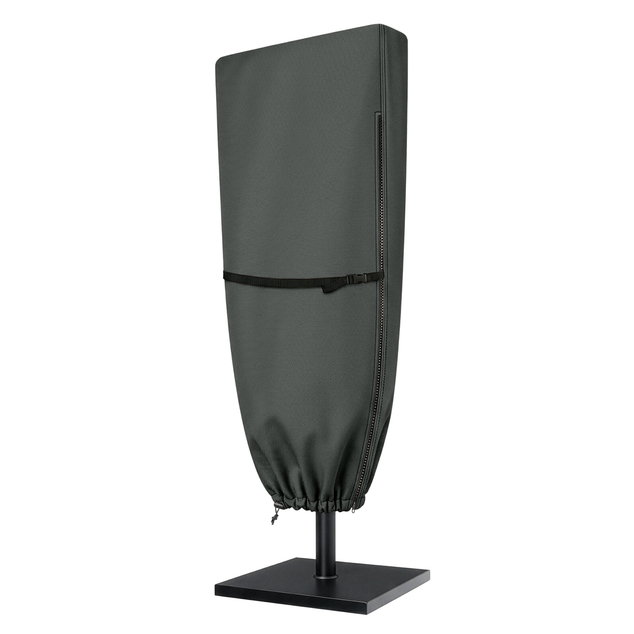 Pure Garden Waterproof Large Umbrella Cover for 15ft Double Sided Outdoor Umbrella, Gray