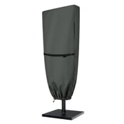 Pure Garden Waterproof Large Umbrella Cover for 15ft Double Sided Outdoor Umbrella, Gray