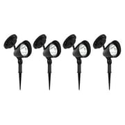 Pure Garden Weather-Resistant LED Outdoor Solar Lights 4-Pack (Black)
