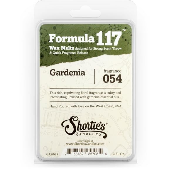 Pure Gardenia Wax Melts - Highly Scented + Essential & Natural Oils - Shortie's Candle Company