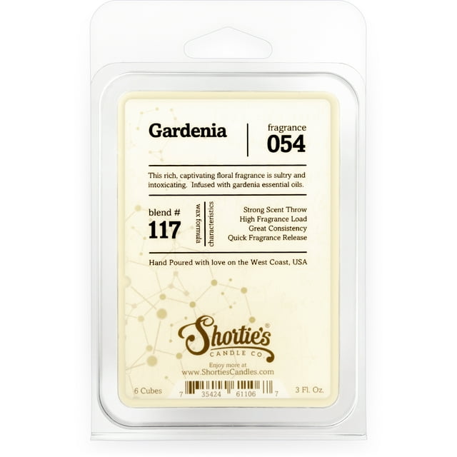 Shortie's Candle Company Pure Gardenia Wax Melts Highly Scented with
