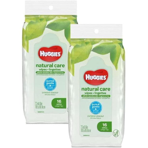 Pure & Gentle Unscented Travel Size Sanitizing Wipes Ideal Baby Hand