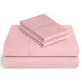 thumbnail image 1 of Pure Giza Cotton Full-XL Size Bed Sheets Set- 300-TC Bedding – Full-XL Size Bed, 18" Inch Deep Pocket 300TC Full-XL Sheets - Pink, 1 of 7