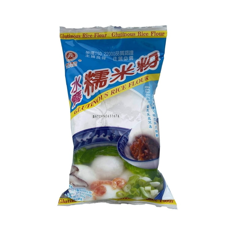 Yi Feng Glutinous Rice Flour 17.6 OZ for Rice Noodles Pastries Sweets and  Desserts