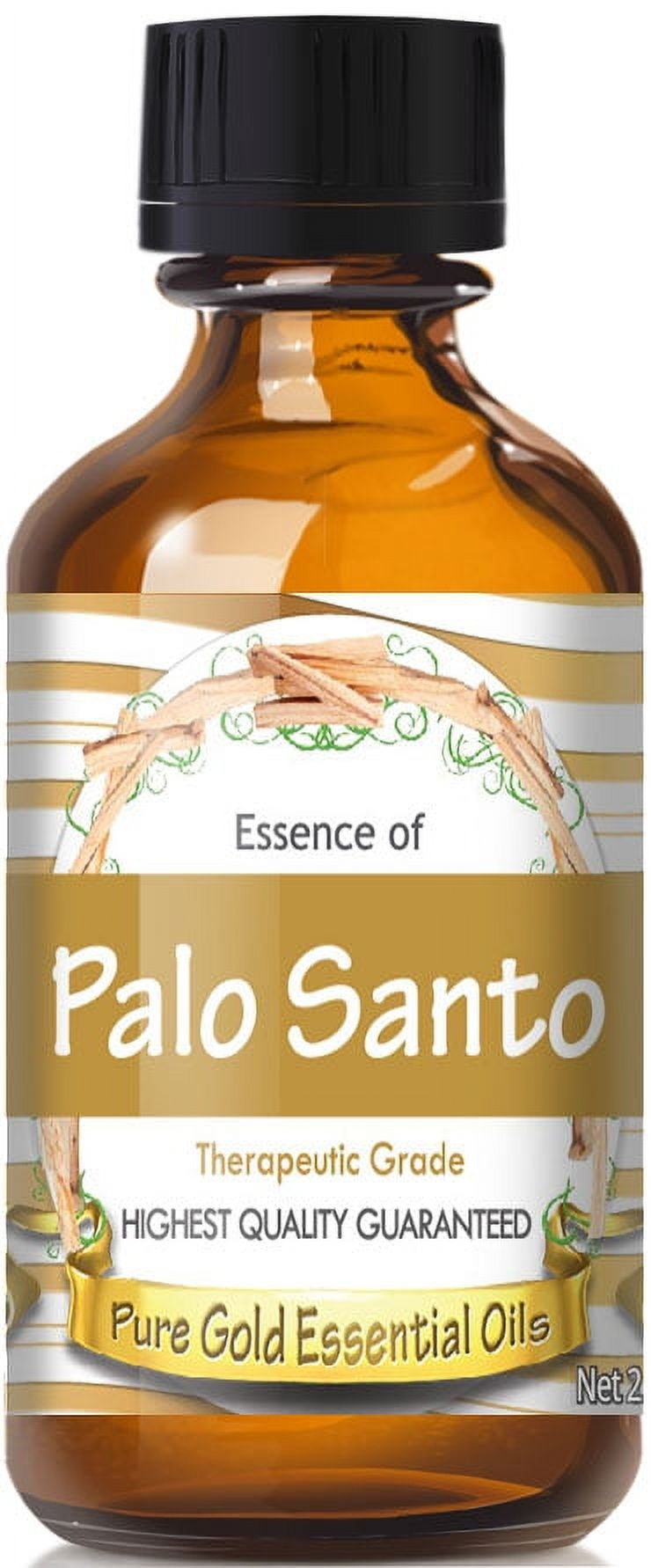 Zynda 100% Pure And Natural Palo Santo Essential Oil for Immune Support,  Stress and Muscle Pain Relief - 10ml 