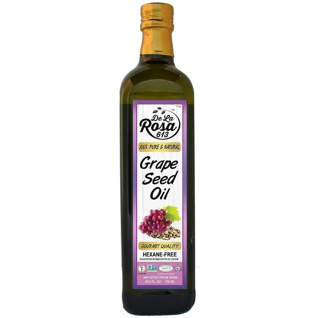 Pure Grape Seed Oil, Expeller Pressed & Hexane Free, Kosher for