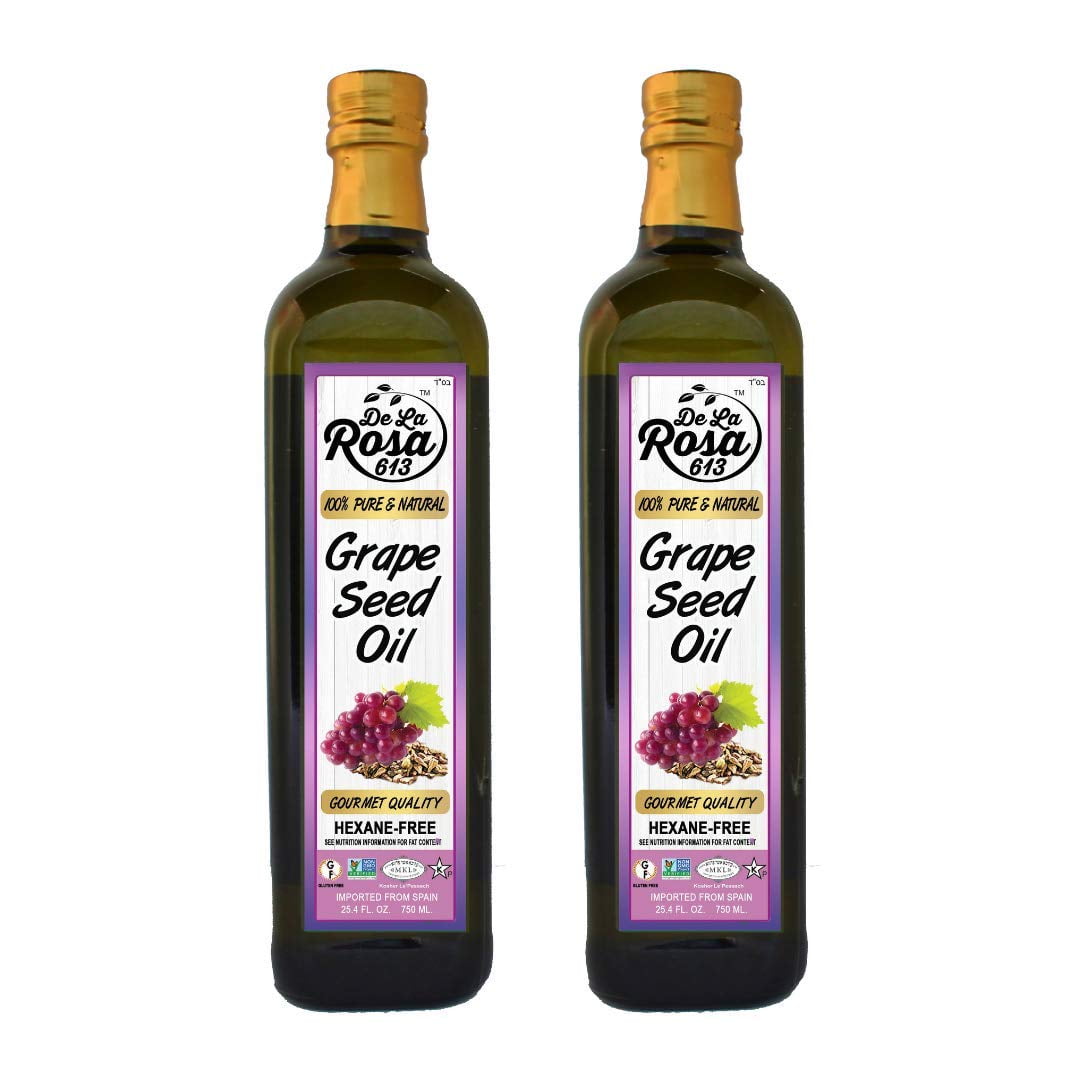 Pure Grape Seed Oil, Expeller Pressed & Hexane Free, Kosher for