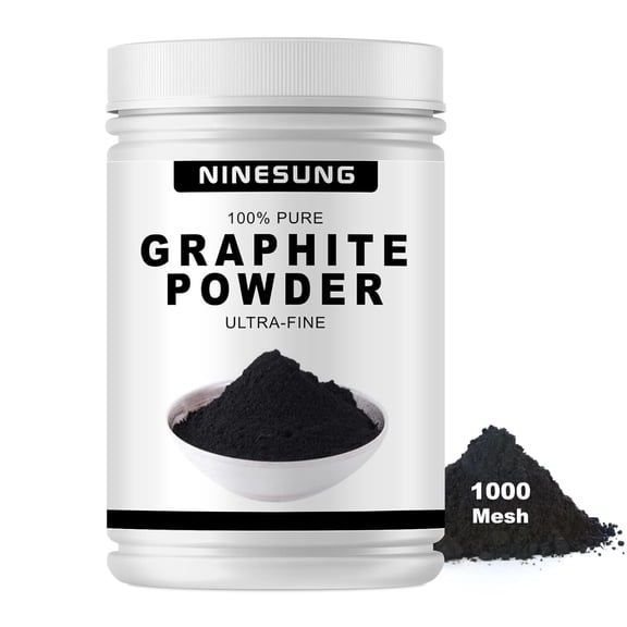 Pure Graphite Powder, 44-Micron Ultra-Fine Graphite Powder, Excellent Dry Powdered Graphite's Lubricant, Amazing Artistic Powdered Graphite's for Sketching, Drawing, Pencils, Locks - 12 oz