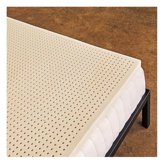 Pure Green Natural Latex Mattress Topper - Firm - 1 Inch - Twin XL Size (GOLS Certified Organic)