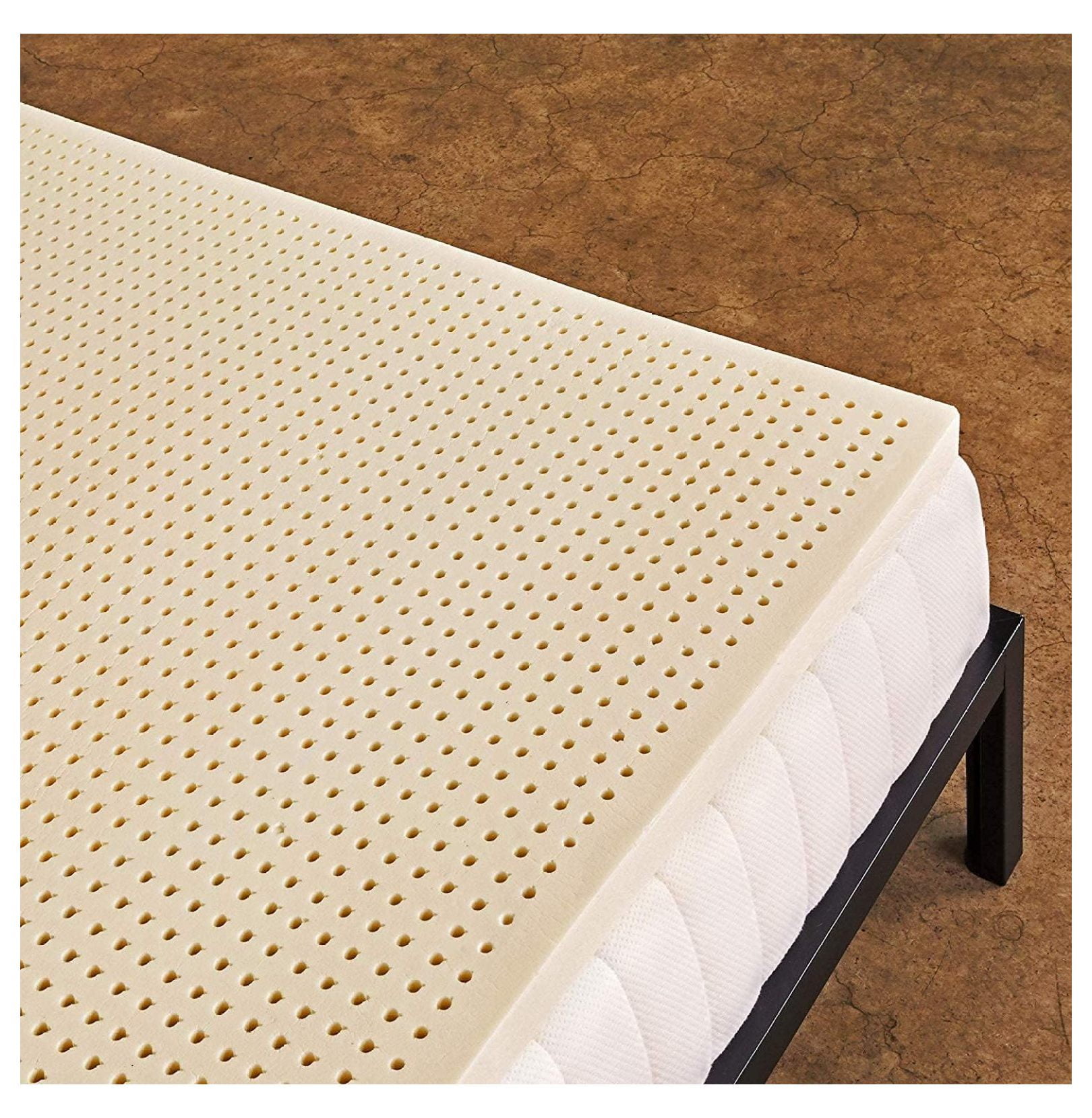 Pure Green Natural Latex Mattress Topper Firm 2 Inch XL Size