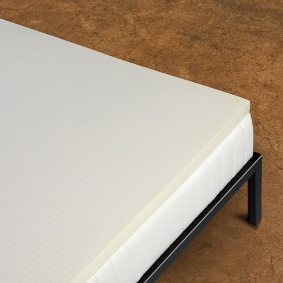 Pure Green Natural Latex Mattress Topper w/Jersey Cover - Soft - 2 Inch - Full Size (GOTS Certified Organic)