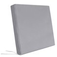 Pure Grey Outdoor Seat Cushion Covers Set of 2,Waterproof Patio ...