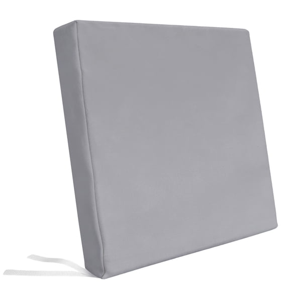 Pure Grey Outdoor Seat Cushion Covers Set of 2,Waterproof Patio ...