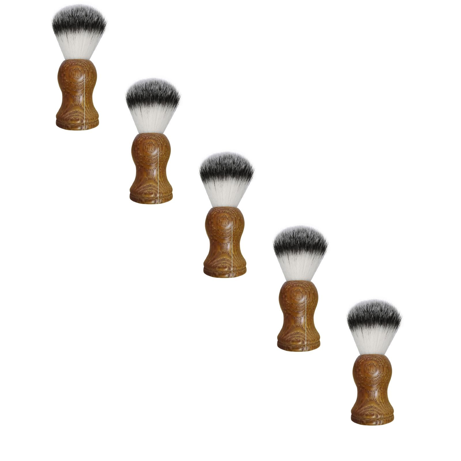 Pure Hair Shaving Brush Wood Handle Shave Barber Care Bear Hair Clips