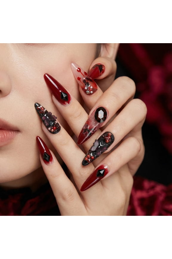 Pure Handmade Press on nails, JC Press On Nails Kit , Short Length Nail Press Ons, Durable, Easy Application, Stylish Impress Press On Nails,Perfect for Daily Wear & Special OccasionsE1 M