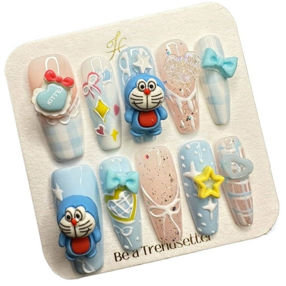 JC Press on Nails Kit Durable Short Length Press on Nails