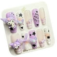 thumbnail image 1 of Pure Handmade Press on nails, JC Press On Nails Kit , Short Length Nail Press Ons, Durable, Easy Application, Stylish Impress Press On Nails,Perfect for Daily Wear & Special Occasions（E53 M）, 1 of 5