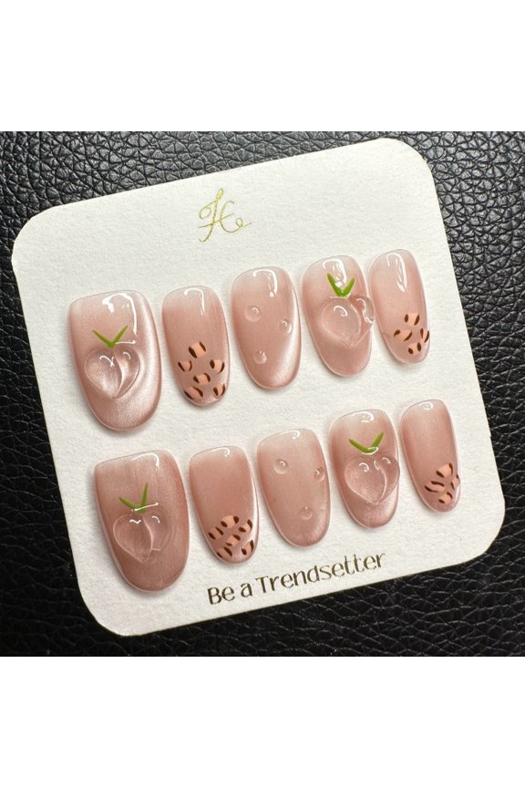 Pure Handmade Press on nails, JC Press On Nails Kit , Short Length Nail Press Ons, Durable, Easy Application, Stylish Impress Press On Nails,Perfect for Daily Wear & Special OccasionsE112 M
