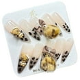 thumbnail image 1 of Pure Handmade Press on nails, JC Press On Nails Kit , Short Length Nail Press Ons, Durable, Easy Application, Stylish Impress Press On Nails,Perfect for Daily Wear & Special Occasions（E60 M）, 1 of 5