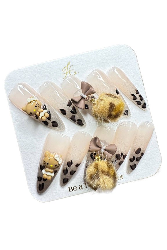 Pure Handmade Press on nails, JC Press On Nails Kit , Short Length Nail Press Ons, Durable, Easy Application, Stylish Impress Press On Nails,Perfect for Daily Wear & Special OccasionsE60 M