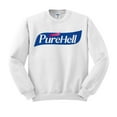 thumbnail image 1 of Pure Hell Funny Hand Germ Virus Antibacterial Sweatshirt Medium White, 1 of 1