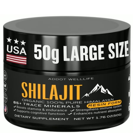 Pure Himalayan Shilajit Resin 50g – Fulvic Acid Energy Booster – 100% Natural