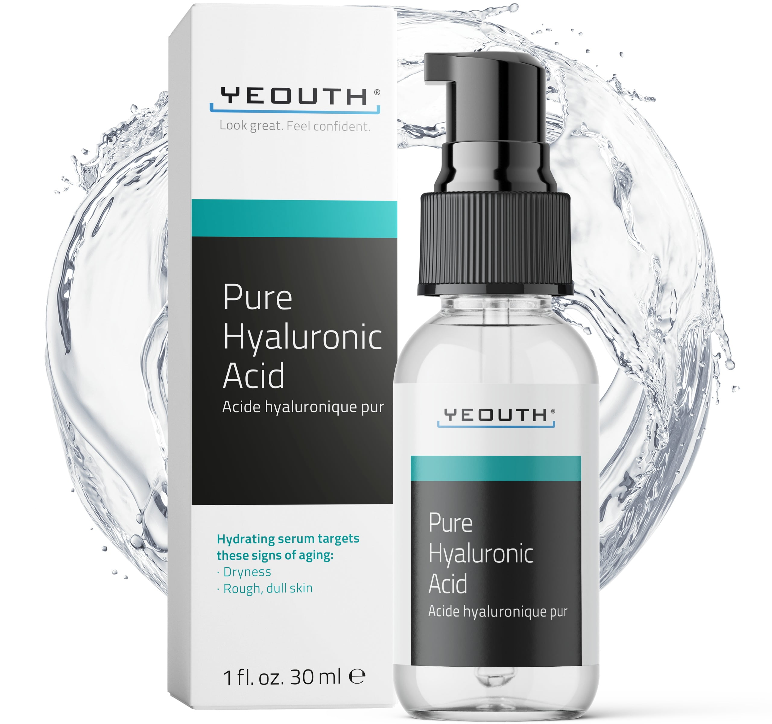 Pure Hyaluronic Acid Serum for Face, Hydrating Serum for Face, Wrinkles