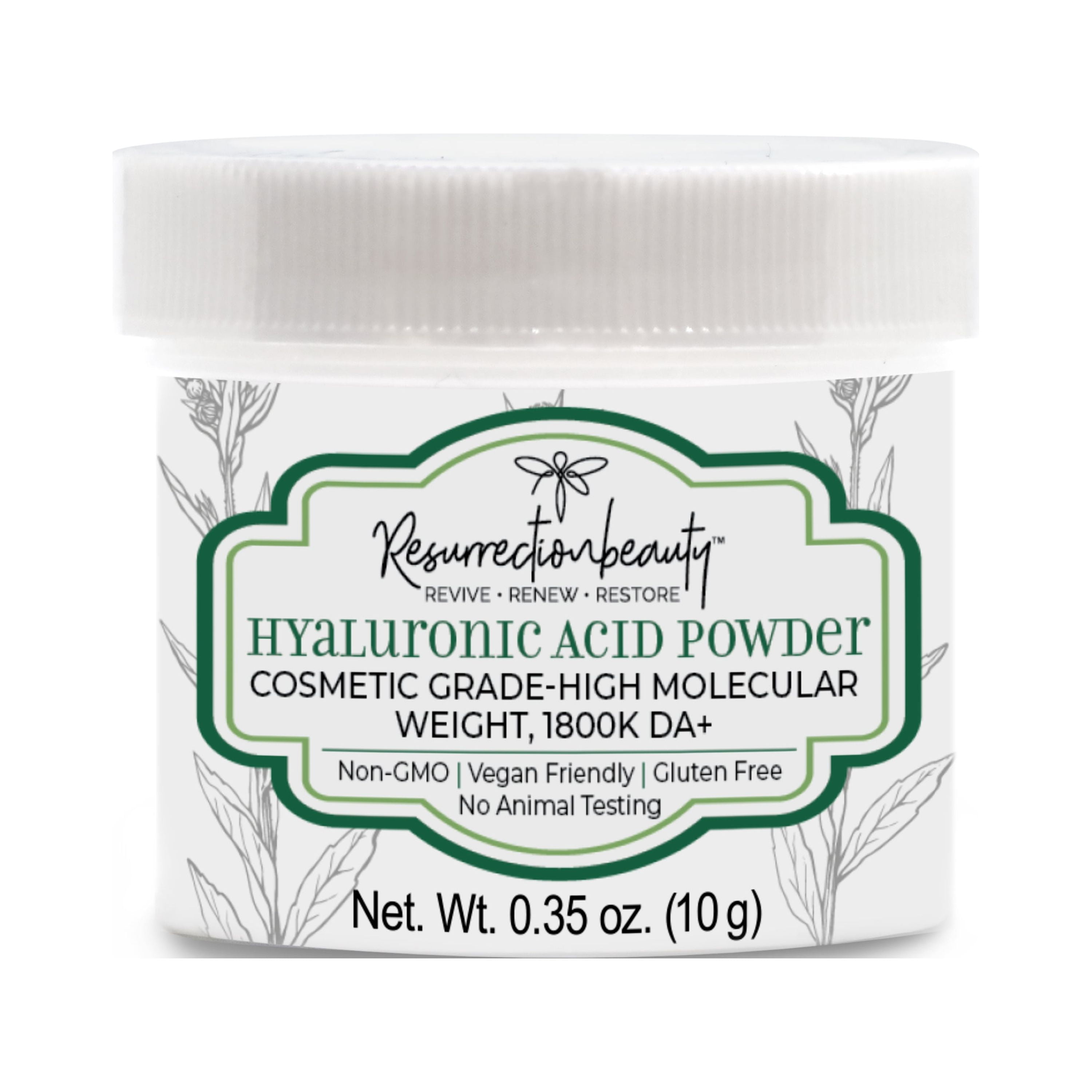 Pure Hyaluronic Acid Serum Powder (High Molecular Weight Sodium