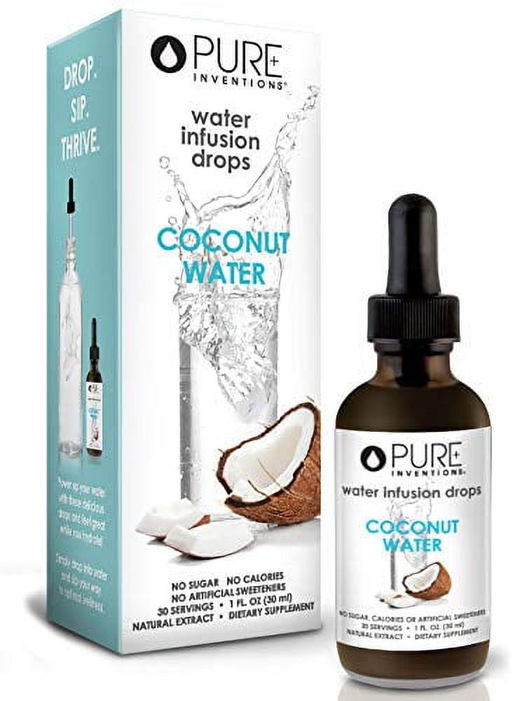 Pure Hydration Coconut Water Drops, 30 Servings, 1oz, Pack of 2