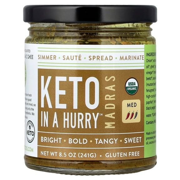 Pure Indian Foods Madras Curry Sauce, Keto, Organic - 8.5 oz