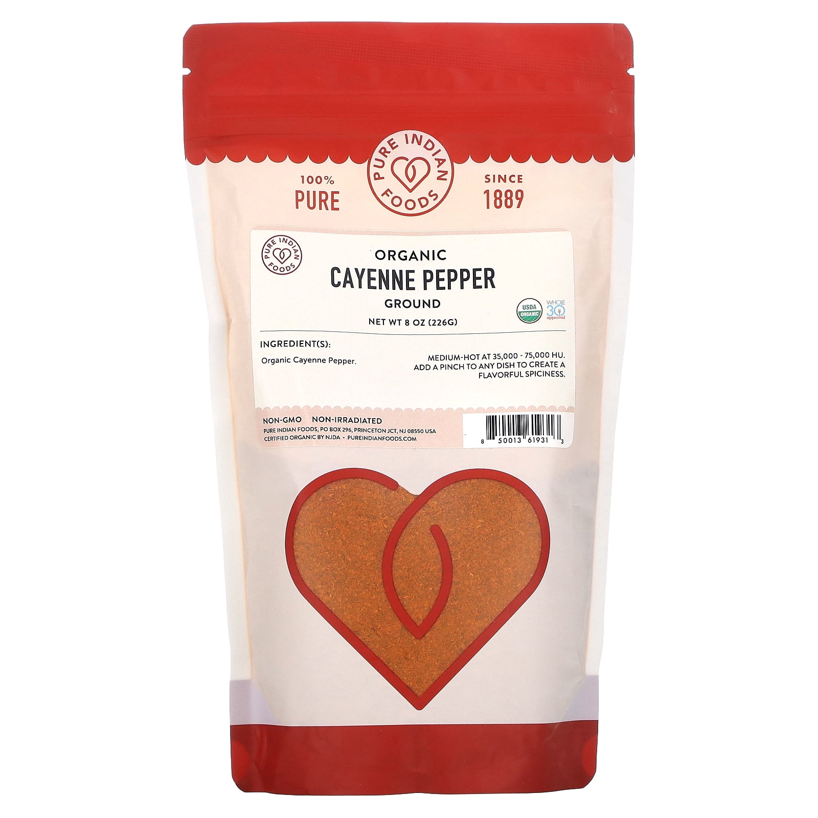 Pure Original Ingredients Ground Cayenne Pepper - 1 Lb Spicy Seasoning For Sauces & Rubs