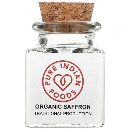 Pure Indian Foods, Organic Saffron, 1 g Pack of 3