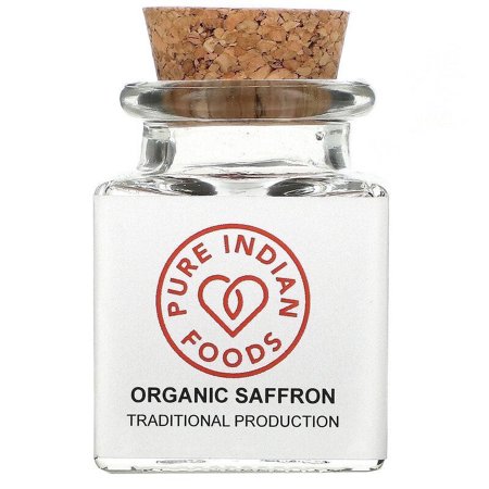 Pure Indian Foods, Organic Saffron, 1 g Pack of 4